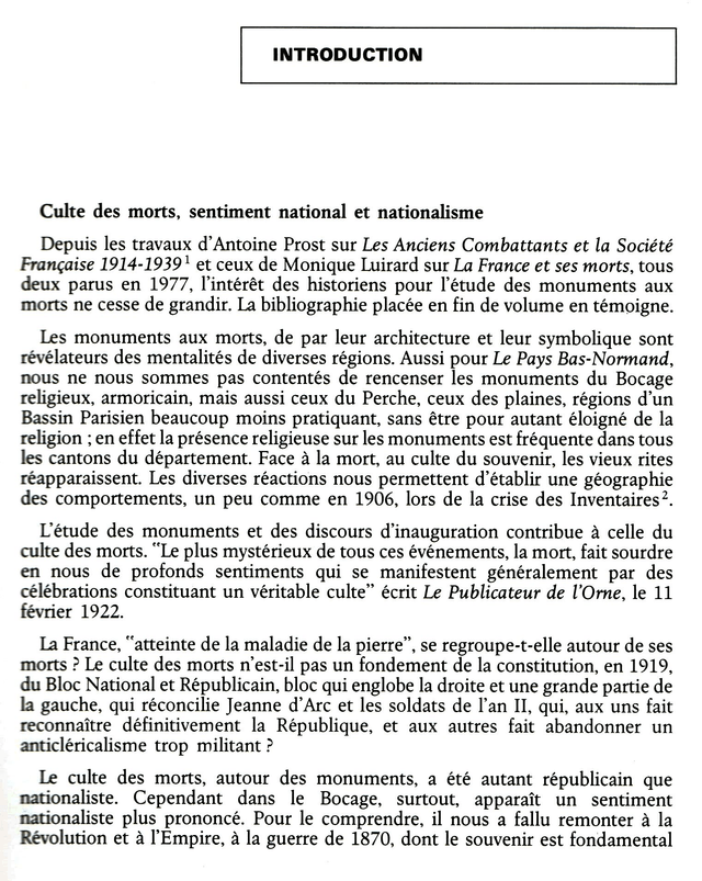 N°203 : Les monuments aux morts dans l’Orne : pour le deuil ou pour l’exemple ? par G. BOURDIN