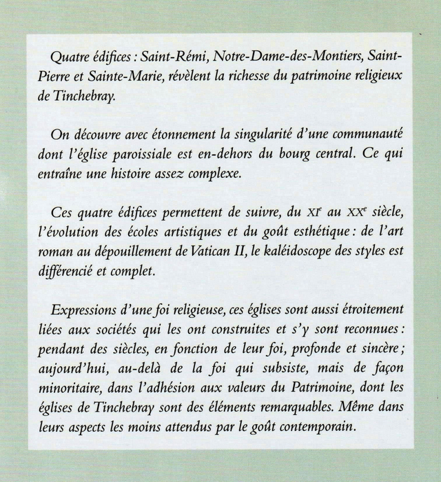 N°305-306 : Les églises de Tinchebray par J.L. NORMAND et G. VILLEROY.