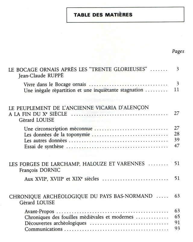 N°176 : Mélanges Ornais