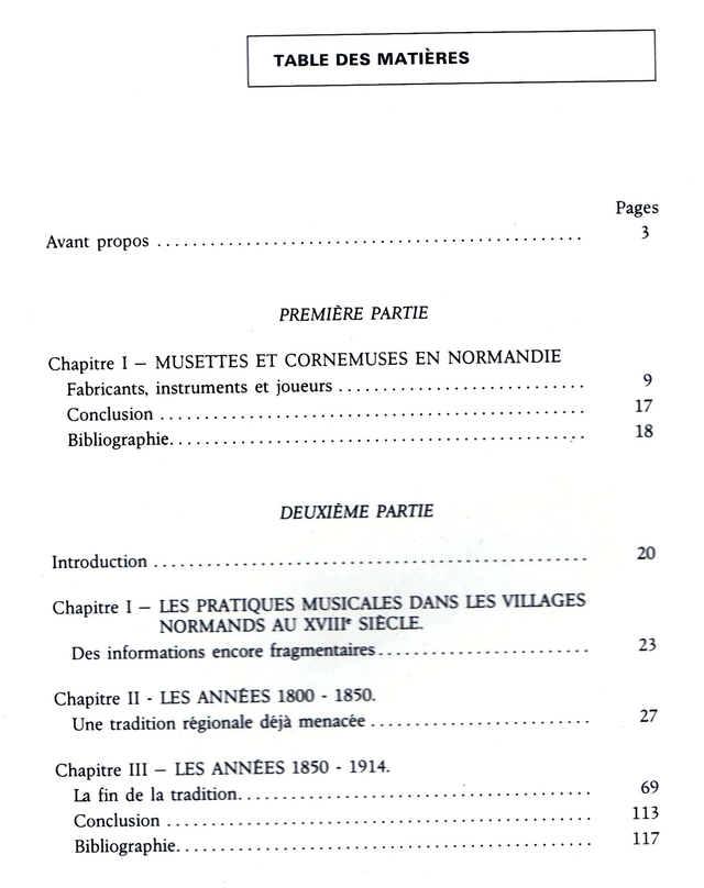 N°173 : Musiques et musiciens traditionnels en Normandie : musettes et cornemuses en Normandie aux XIXe et XXe siècles par JC. BORDIER