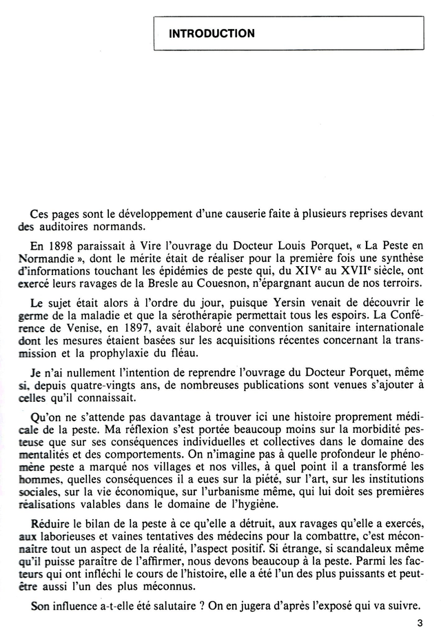 N°149 : Les Normands face à la peste par J. FOURNÉE