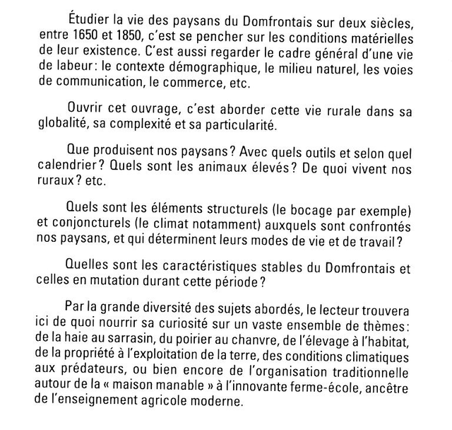 N°315-316 : Être paysan dans le Domfrontais (1650-1850) par S. WEIL.