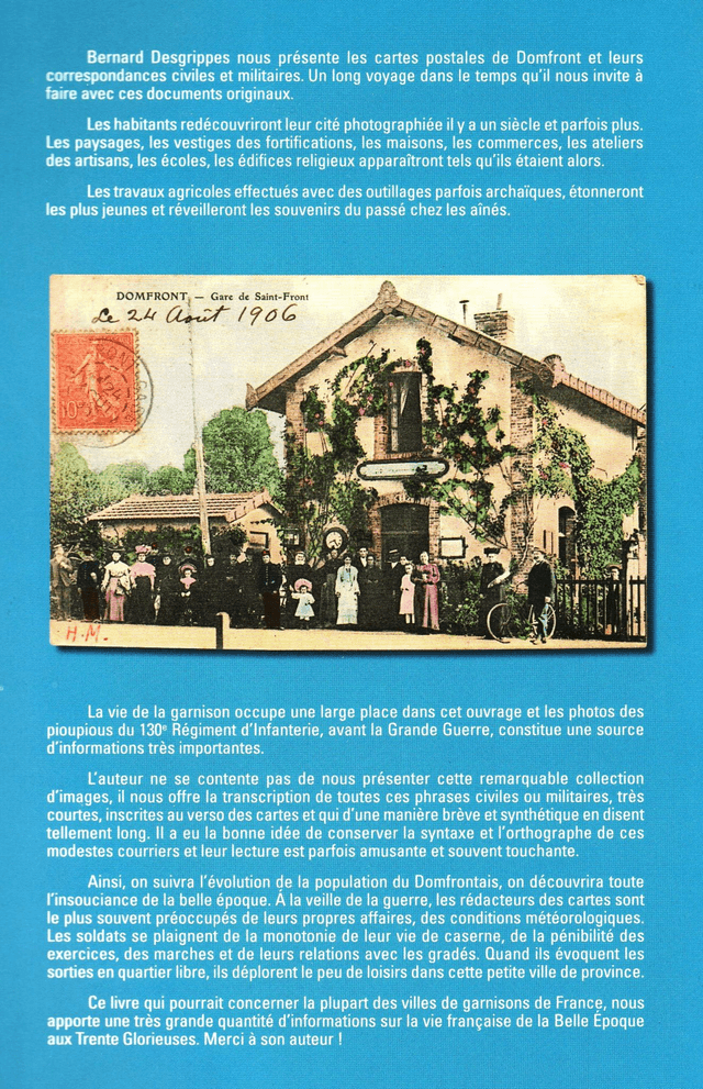 N°311-312 : La carte postale, correspondances civiles et militaires. Un exemple : Domfront