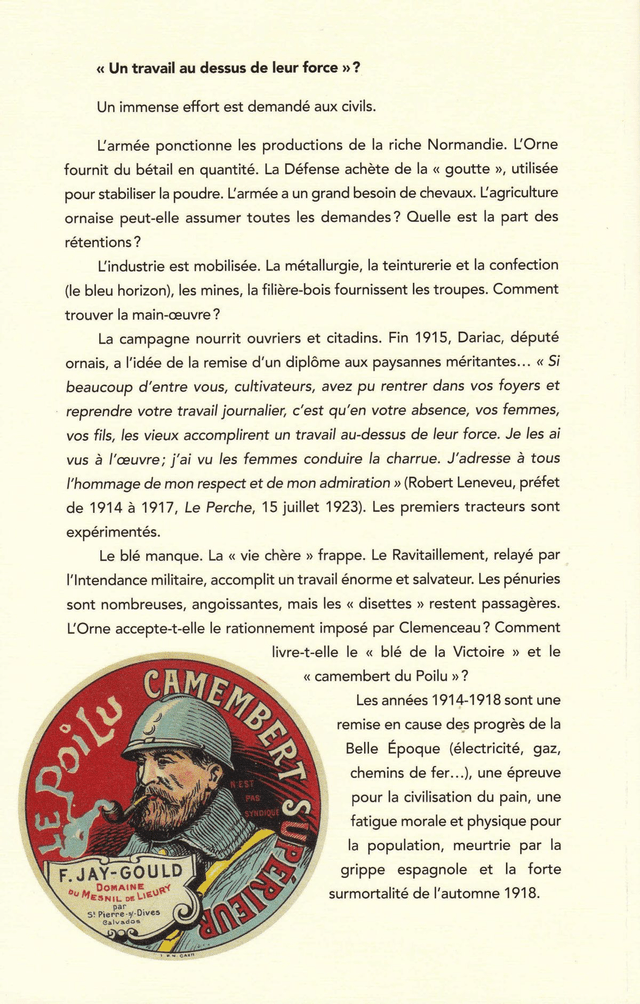 N°307 à 310 : Pain, pénurie, grippe (Orne, 1914-1918) par Gérard BOURDIN