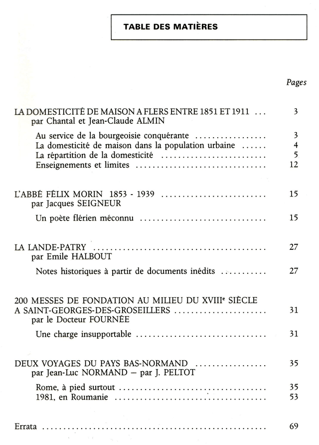 N°175 : Mélanges Flériens