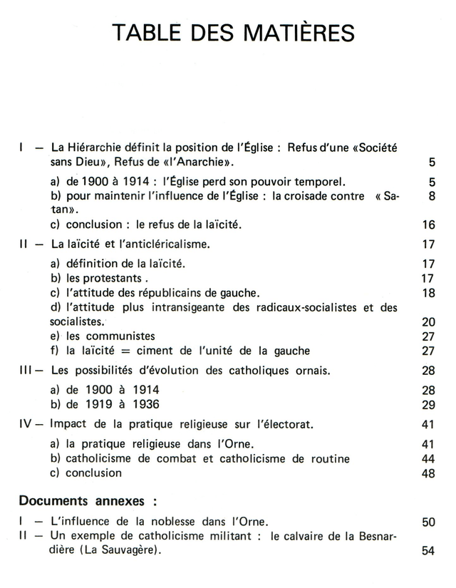N°134 : Politique et religion dans l’Orne (1900-1936) par G. BOURDIN