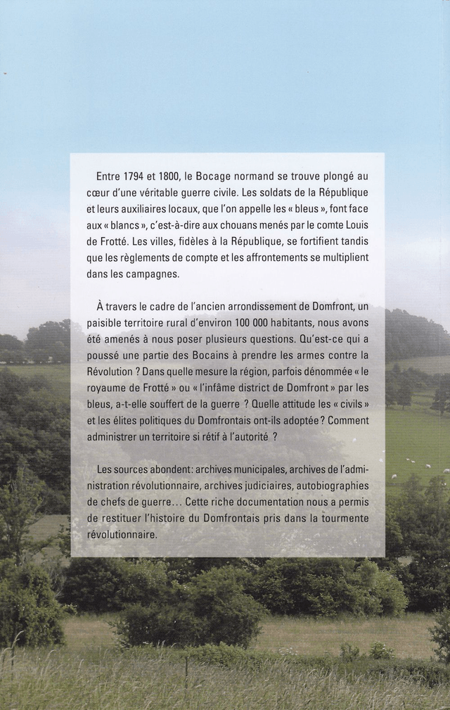 N°299-300 : Républicains et Chouans dans le Bocage Normand (1789-1800) par T. DUFAY