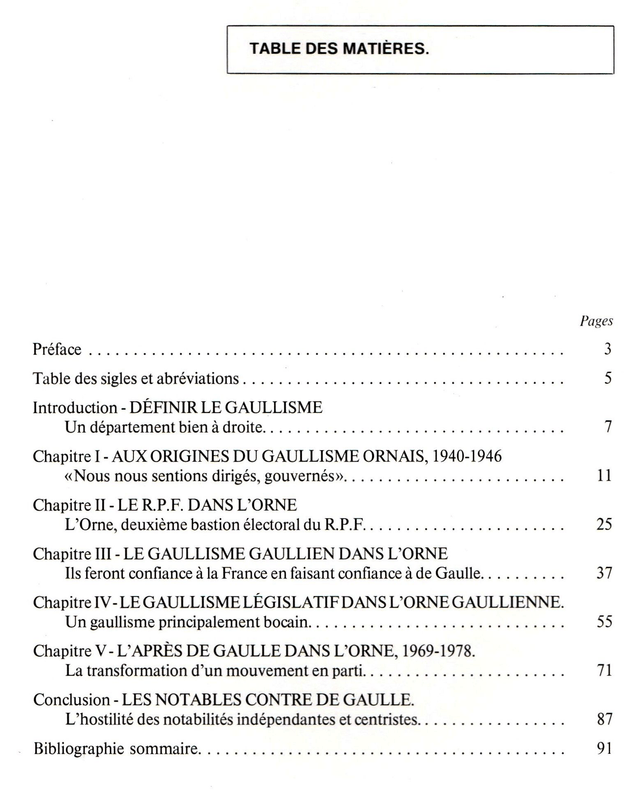 N°154: Le gaullisme dans l’Orne de 1940 à nos jours par M. BOIVIN