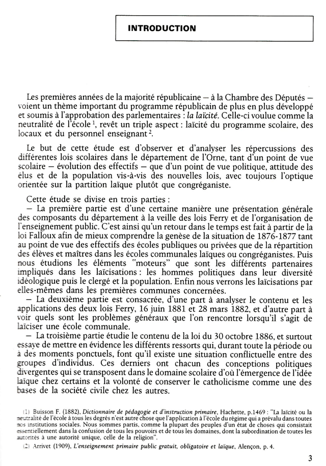 N°184 : La laïcisation des écoles communales dans l’Orne (1876-1899) par L. LE LIBOUX