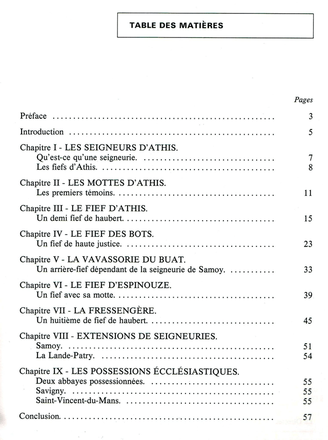 N°168 : Les fiefs d’Athis par Y. LETORTU