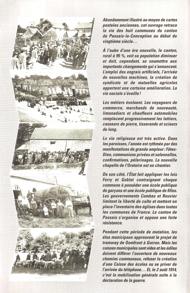 N°297-298 : Le Canton de Passais; À l’aube d’une ère nouvelle 1900-1914 par B. DESGRIPPES