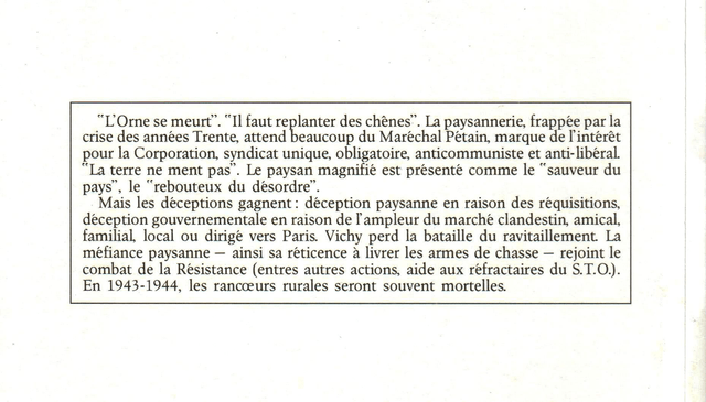 N°219-220 : Les paysans dans l’Orne de 1940 à 1944 : la double déception par G. BOURDIN