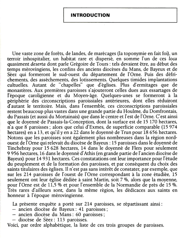 N°205-206 : La vie religieuse dans l’Ouest de l’Orne : aspects historiques et statistiques J. FOURNÉE