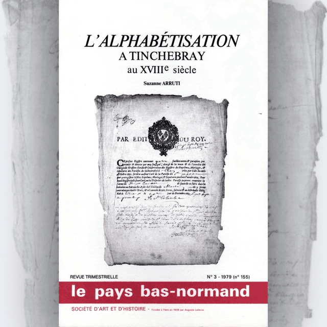 N°155 : L’alphabétisation à Tinchebray au XVIIIe siècle par S. ARRUTI